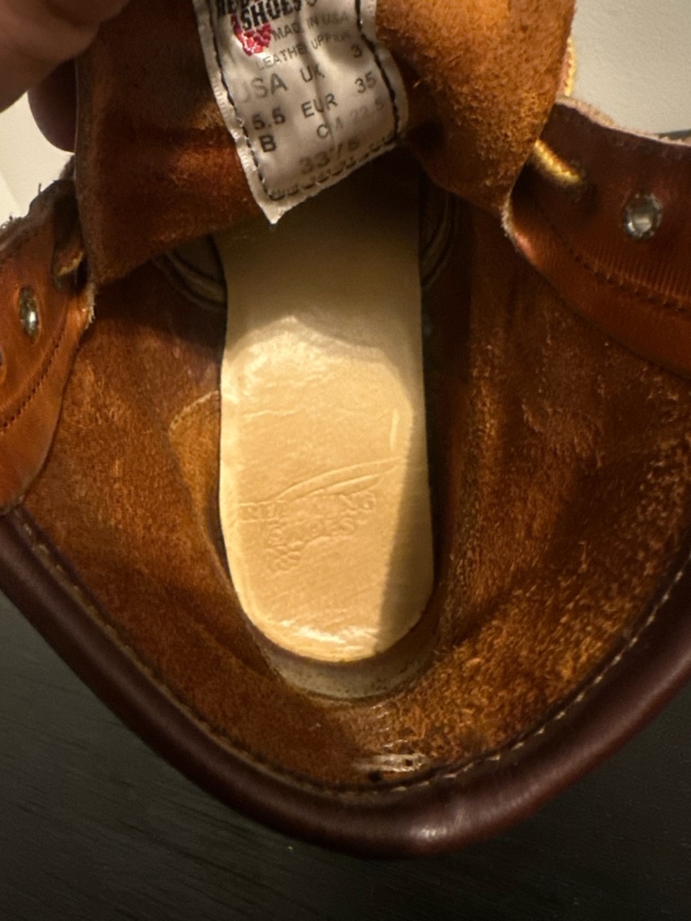 Red Wing Heritage Women's 6-Inch Classic Moc Toe Pro Legacy Brown Size 5.5B Bin8 - Picture 10 of 10